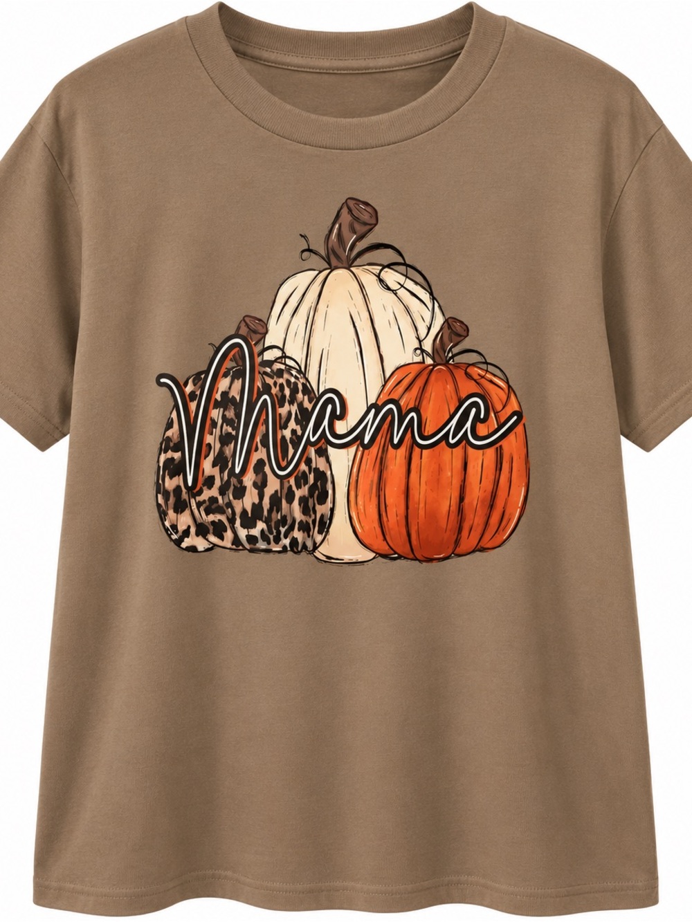 Adult Large NWOT Mama Pumpkin Trio Graphic Tee